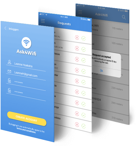 Ask4Wifi platform app beschrijving