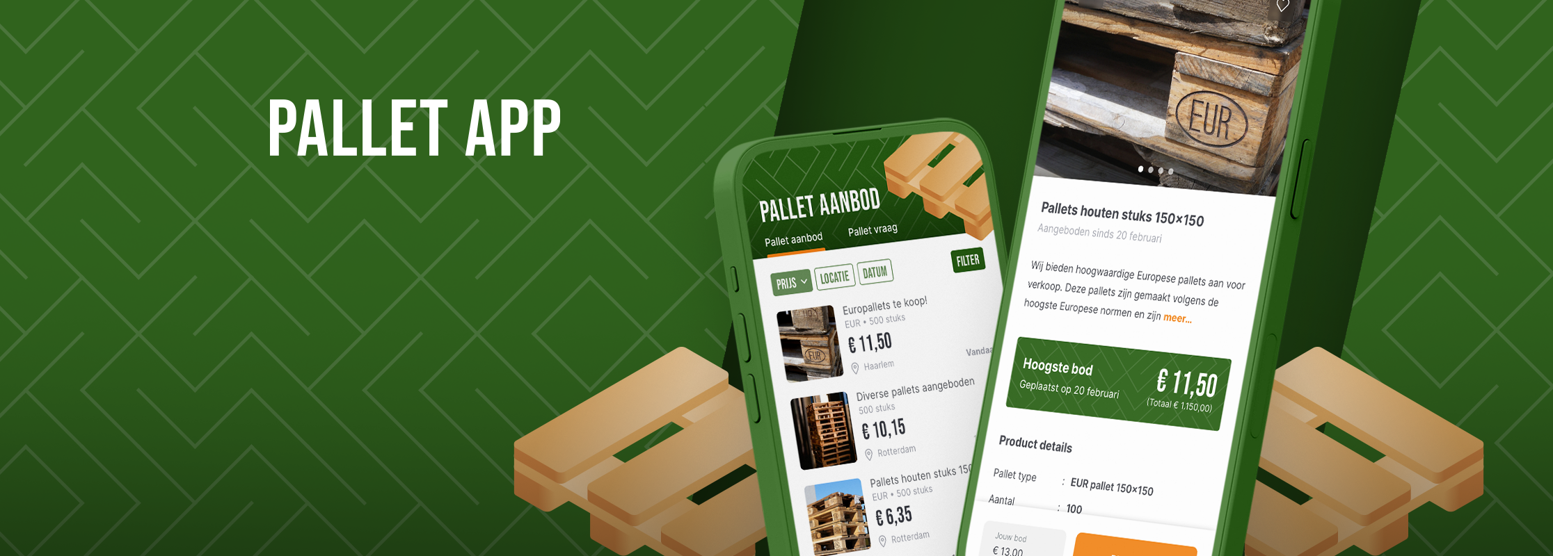 Pallet app: eenvoudig pallets kopen en verkopen