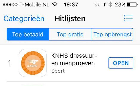 KNHS nummer 1 top betaalde apps iTunes