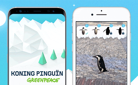 Koning Pinguïn - Greenpeace AR live in app stores