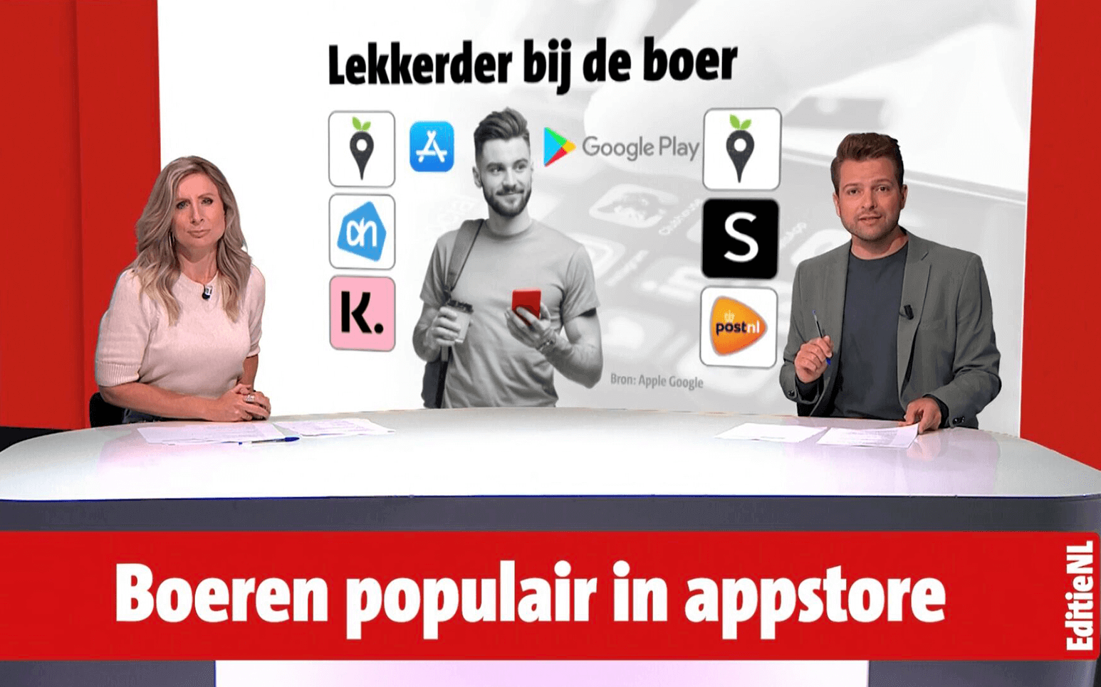 Lekkerder bij de boer: an hit in the app stores and with the pers